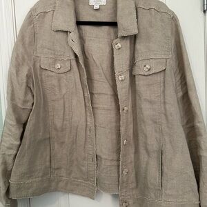 Tan Linen Jacket